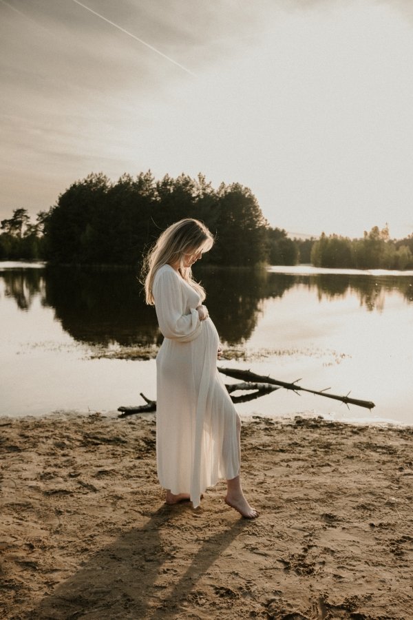 Hera Split Dress - Creme