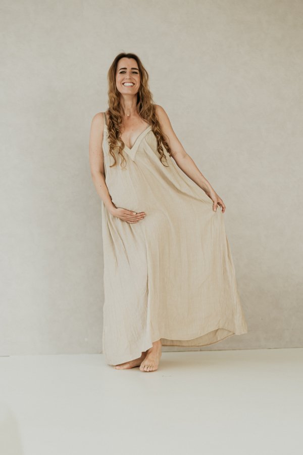 Gaia Dress - Taupe