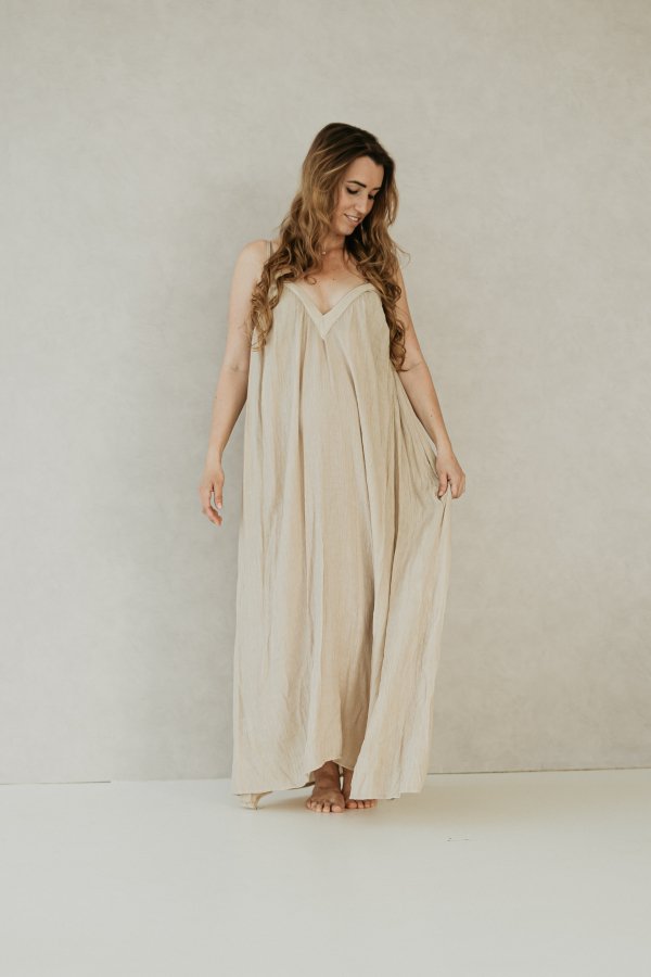 Gaia Dress - Taupe