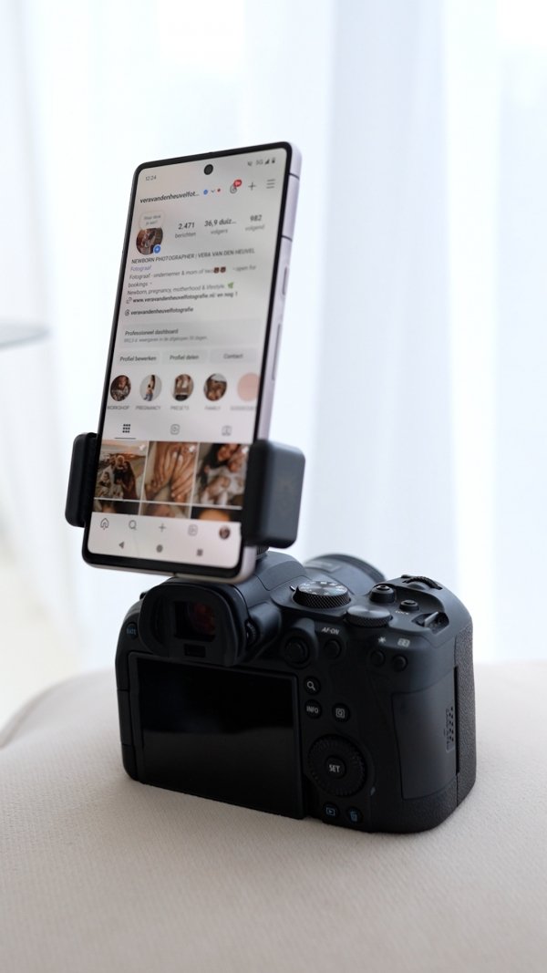 Hot Shoe Smartphone Holder voor je Camera (Universeel)