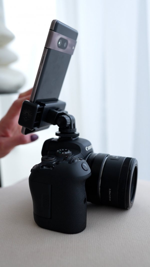Hot Shoe Smartphone Holder voor je Camera (Universeel)