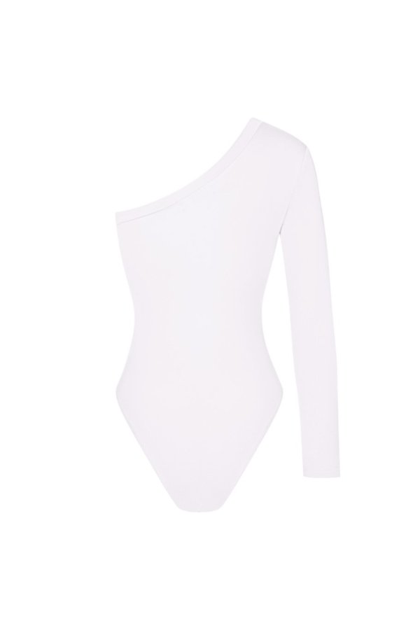 Eos One-Shoulder Body - White