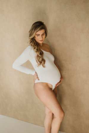 Eos One-Shoulder Body - White