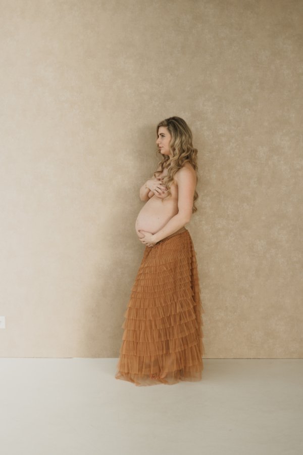 Iris Fairytale Ruffle Maxi Skirt - Choco