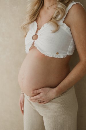 Witte Cut-out Crop top