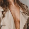Kali Long Ditsy Chain Necklace - Stainless Steel