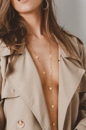 Lange Gouden Ketting Met Schelpjes