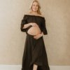 Danu Off-Shoulder Set - Brown
