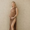 Danu Sparkle Maxi Body-Dress - Brown