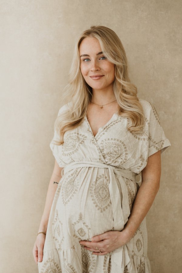 Dionysus Boho Maxi Jurk - Beige
