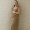 Aditi Maxi Dress (Badstof) - Sand Beige