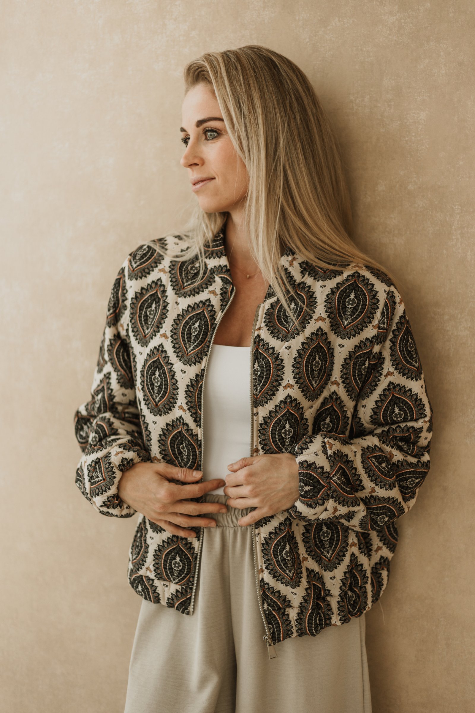 Zwart Viral Bomberjacket Met print