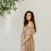 Cora Off-Shoulder Dress - Beige