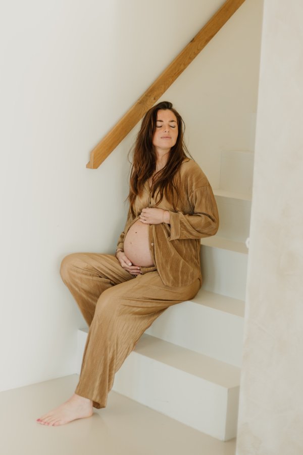 THE MOM SUIT SILKY - Caramel