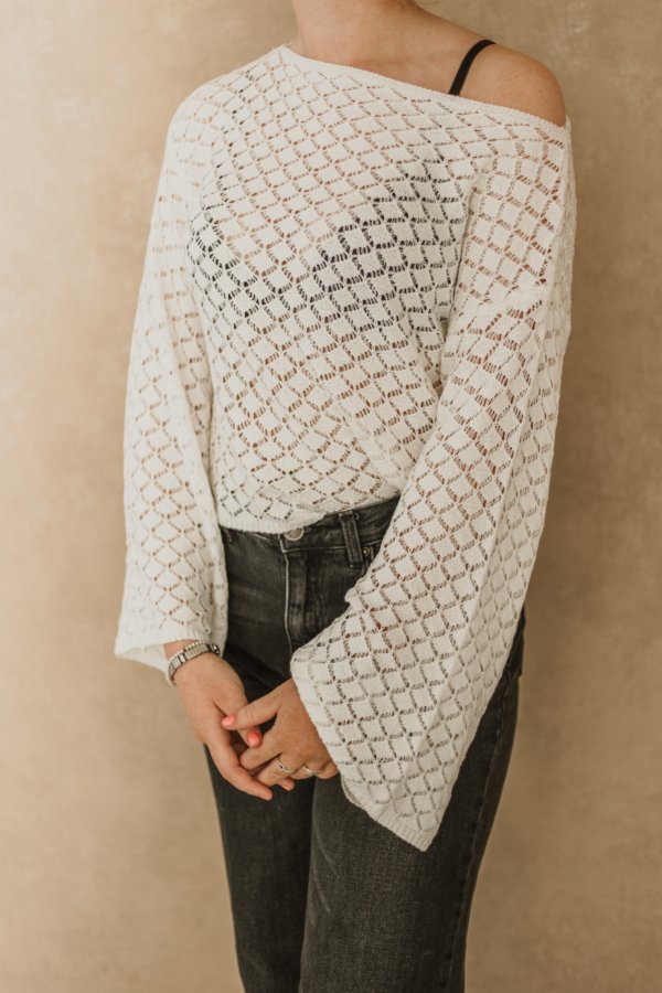Loki Crochet Top - White