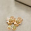 Aurora Blooming Earrings - Gold-Butter Yellow