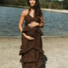 Chelsey Mermaid Dress - Brown