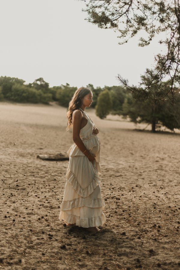 Chelsey Mermaid Dress - Beige