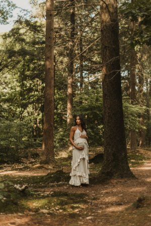 Chelsey Mermaid Dress - Beige