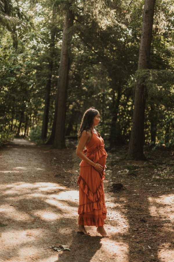 Chelsey Mermaid Dress - Rust