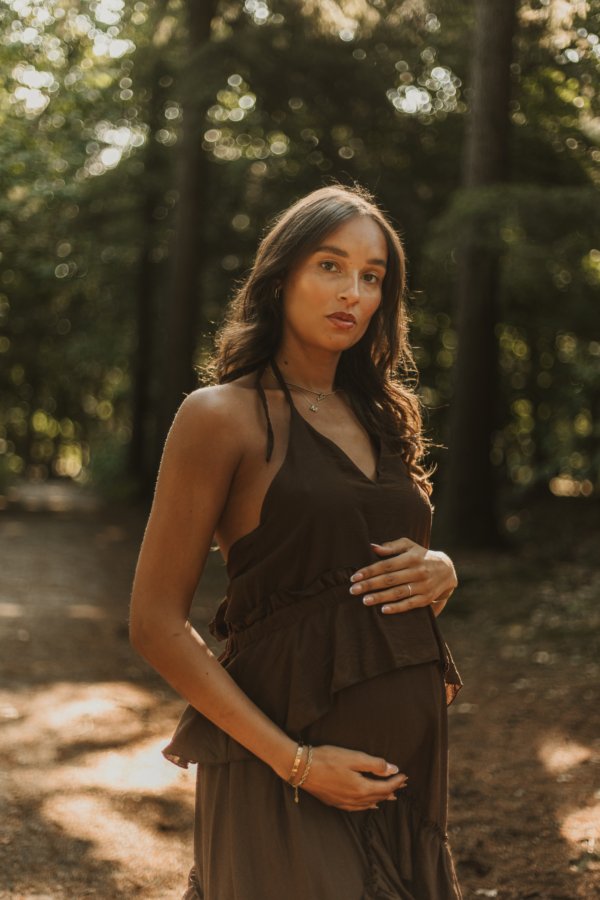 Chelsey Mermaid Dress - Brown