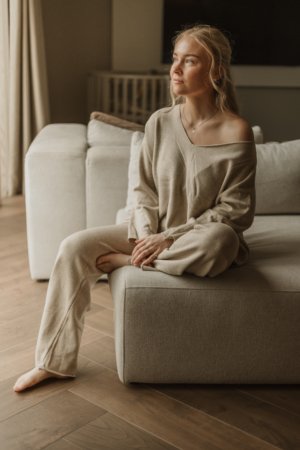 Beige Comfi Pak Flared