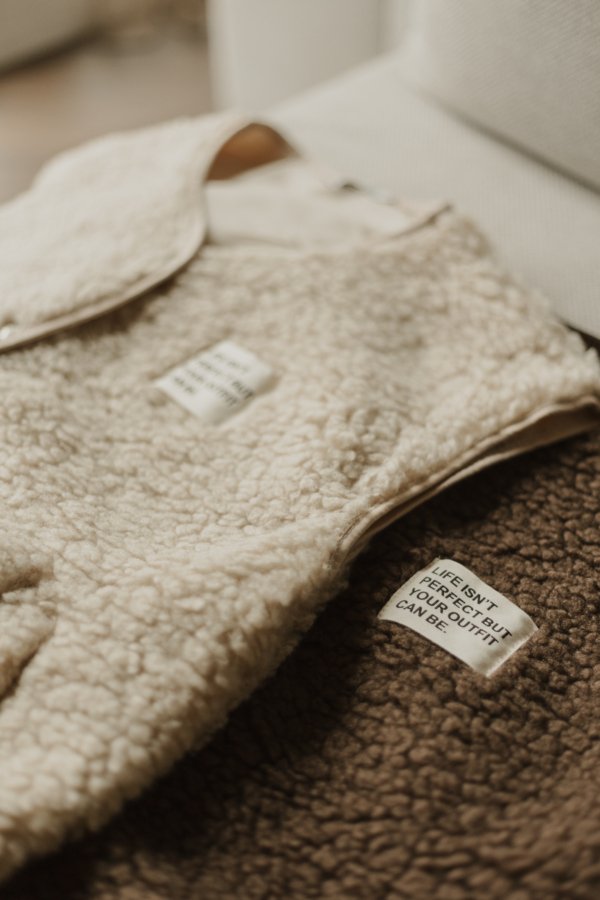 Ceto Vintage Teddy Gilet - Beige