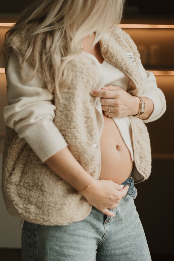 Ceto Vintage Teddy Gilet - Beige