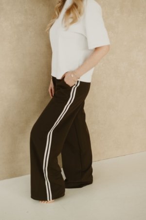 Banba Stripe Pantalon - Brown