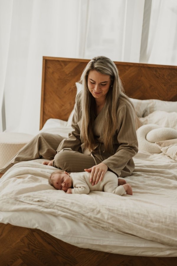 Brigit Striped Suit - Taupe