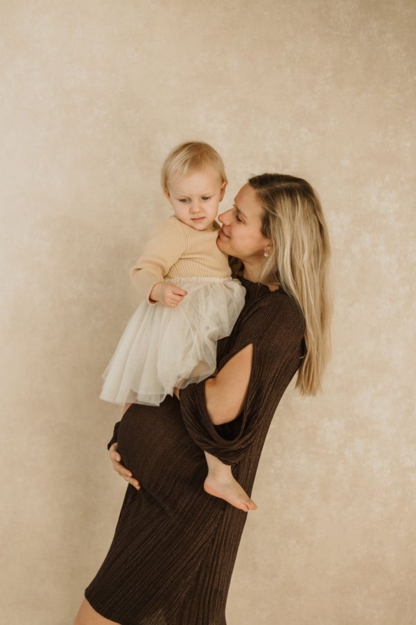 Venus Shimmer Dress - Brown