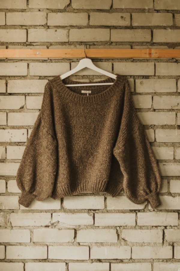 Luna Oversized Sweater - Brown
